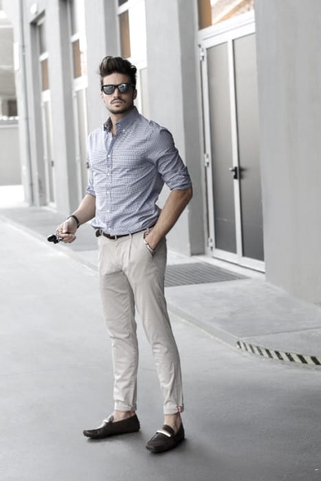 What To Wear With Guy With Sharp Looking Khaki Pants Outfits Outfit