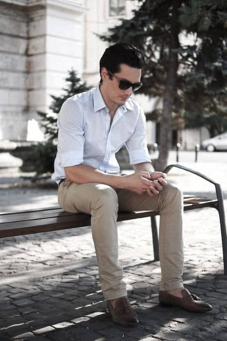 What To Wear With Guys Khaki Pants Outfits Style Designs