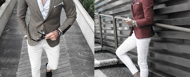 What To Wear With White Jeans For Men