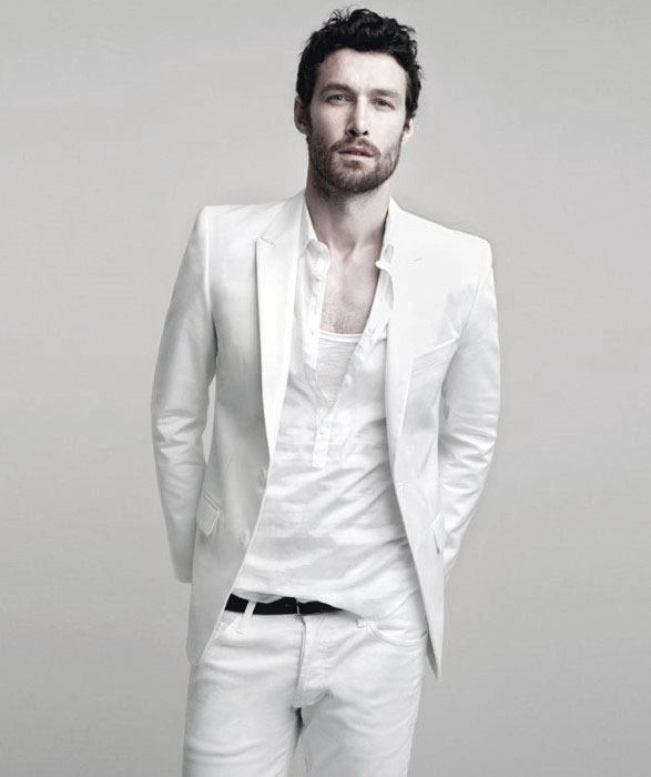 White Blazer Mens All White Outfit Styles