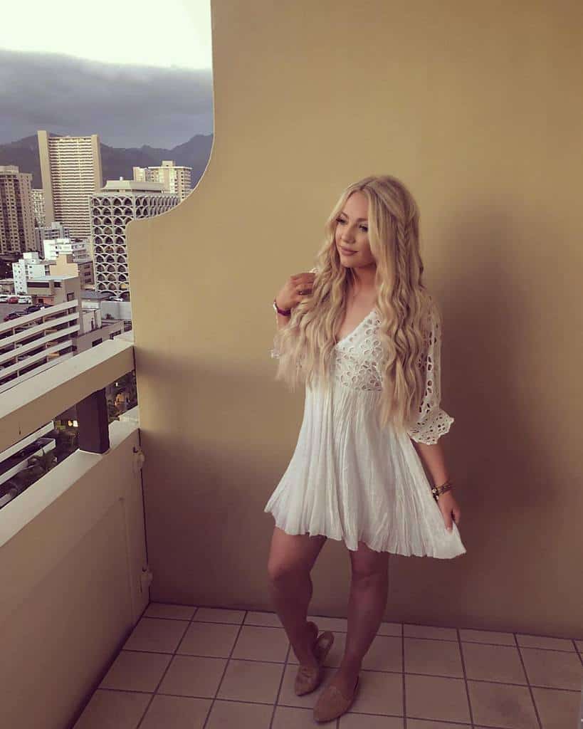 White Crochet Boho Outfit