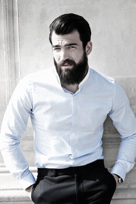 White Dress Shirt Sharp Professional Beards For Guys