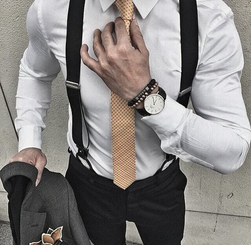 White Dress Shirt With Gold Tie Trendy Outfits Cool Mens Style Inspiration