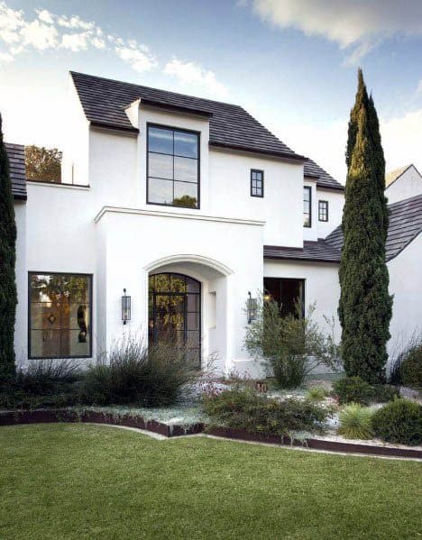 minimalist white exterior