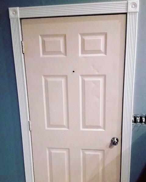 White Painted Ornate Wood Door Trim Ideas