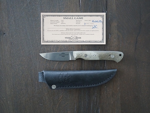 White River Knife And Tool Small Game For Hunting