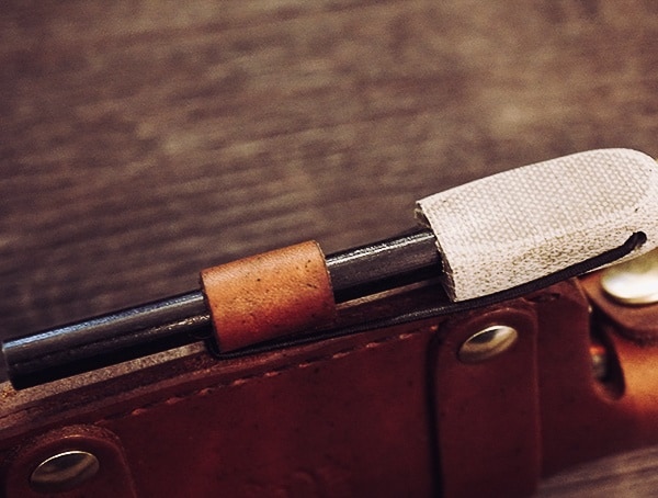 White River Knives Firecraft Ferro Rod Leather Shealth Attachment