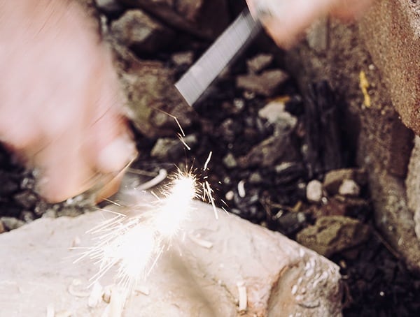 White River Knives Firecraft Ferro Rod Sparks