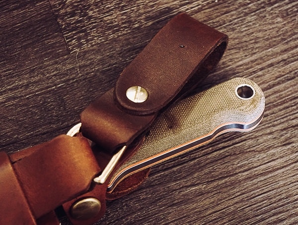 White River Knives Firecraft Leather Shealth Belt Strap