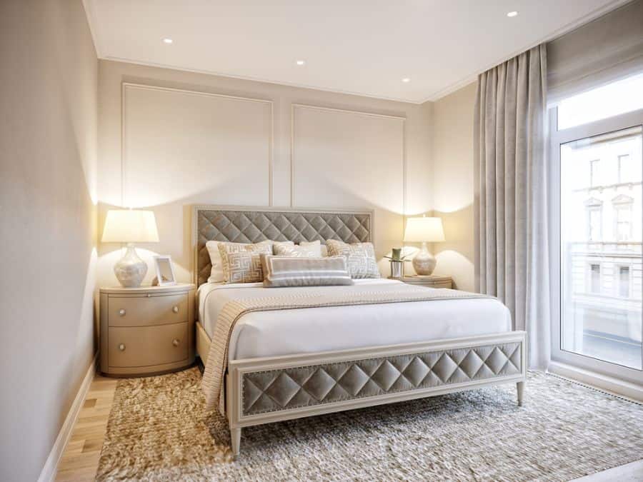 elegant luxury apartment bedroom 
