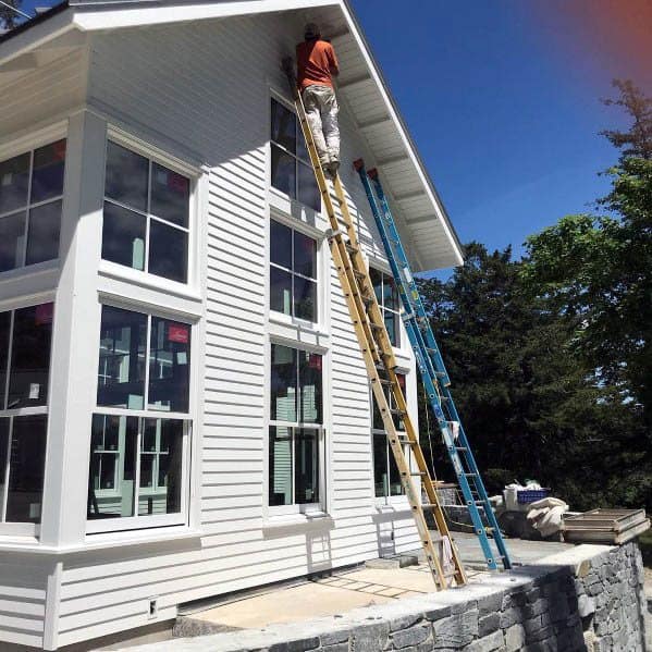 minimalist white exterior