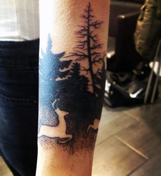 Whitetail Deer Male Tattoo Ideas