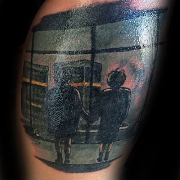 Winddow Scene Fight Club Mens Arm Tattoos