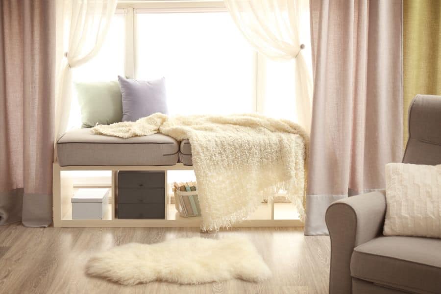 small window reading nook