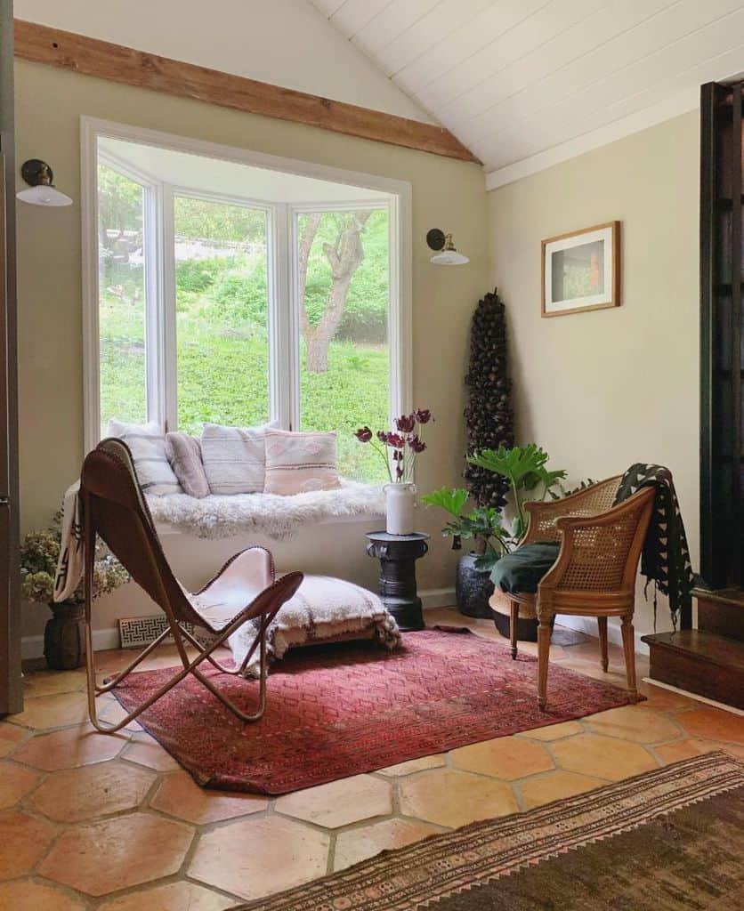 window reading nook with accent chairs 