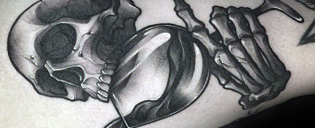 Wine Tattoo Designs For Men