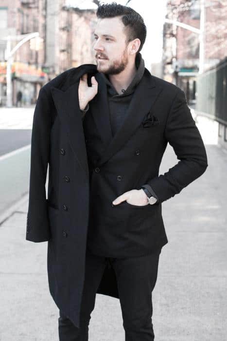 Winter Fashion Cool All Black Outfits For Men