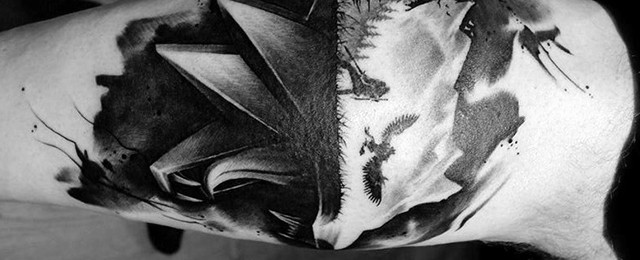 Witcher Tattoo Designs For Men