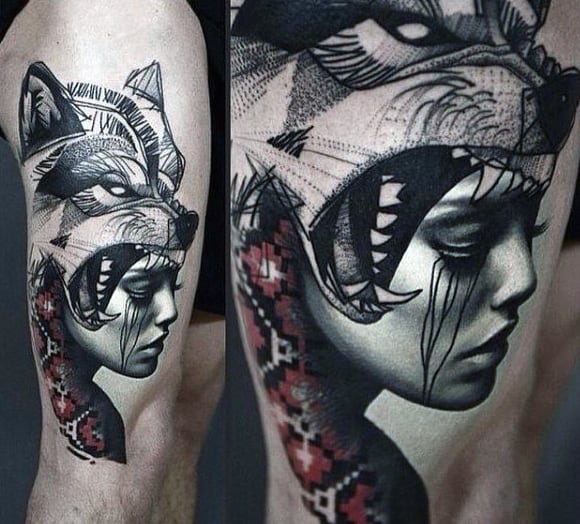 Wolf Tattoo Ideas For Men