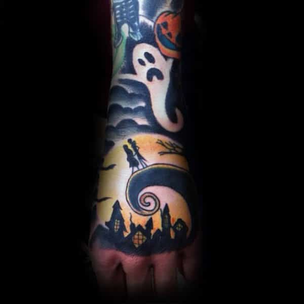 Wonderful Halloween Tattoo Guys Full Sleeves