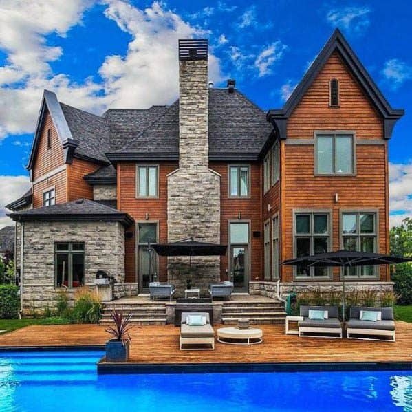 modern wood panel siding