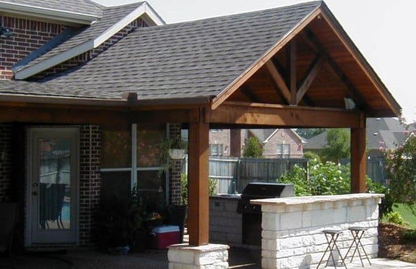 wood exterior designs patio roofing