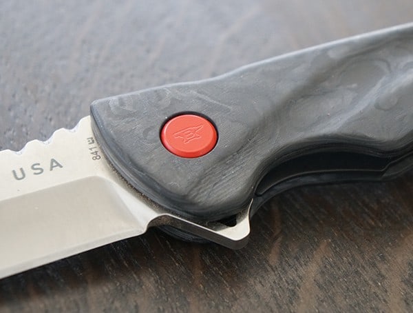 Wood Grain Carbon Fiber Buck Knives Sprint Pro Knife