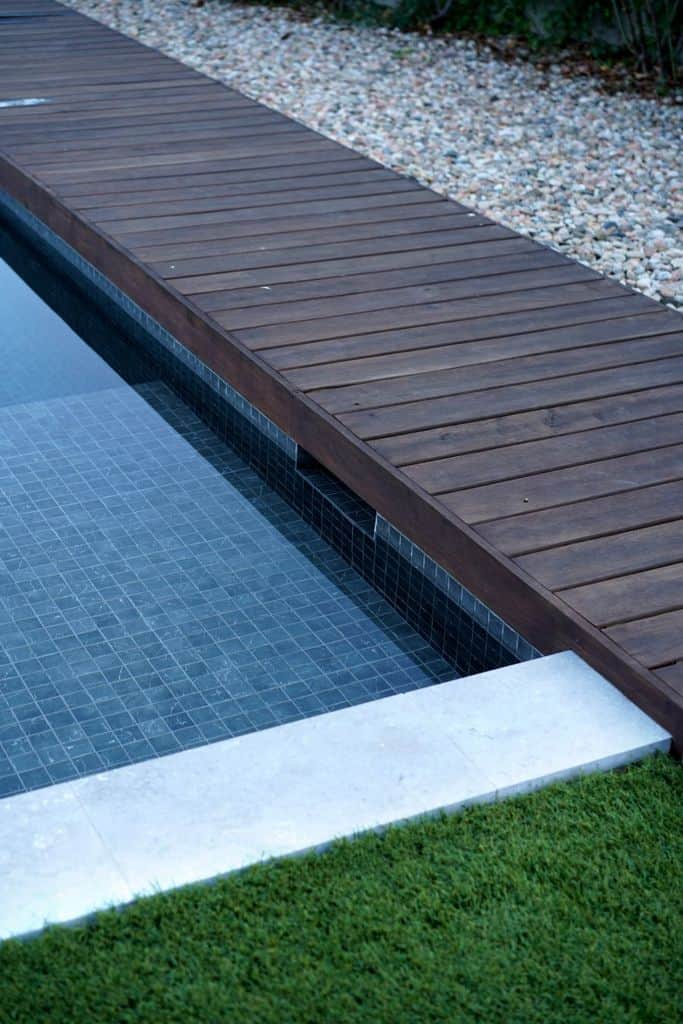 wood deck pool