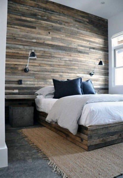 Wood Wall Ideas Rustic Bedrooms