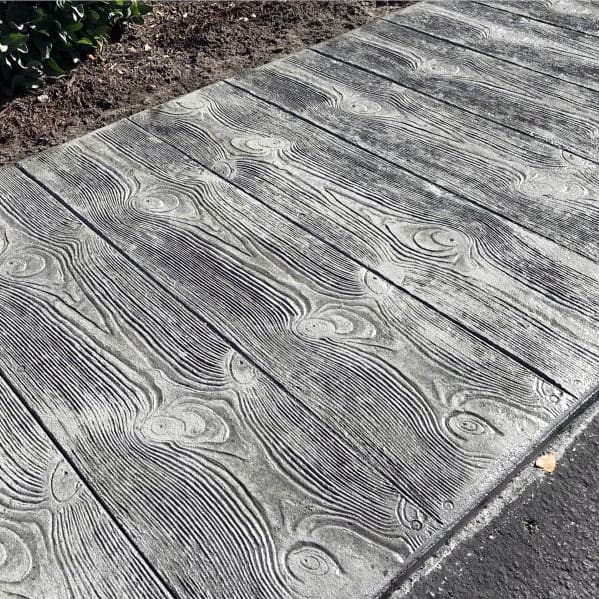 faux wood concrete stamp 