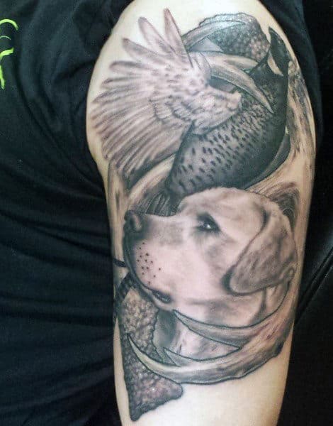 Woods Hunting Tattoos For Men