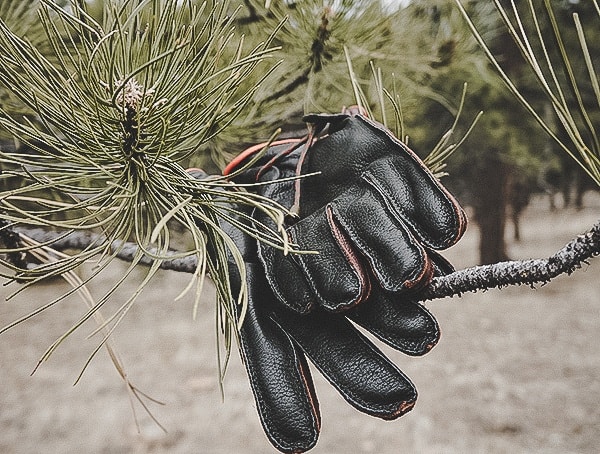 Wool Terry Lined Elk Leather Mens Dress Gloves Hestra Granvik
