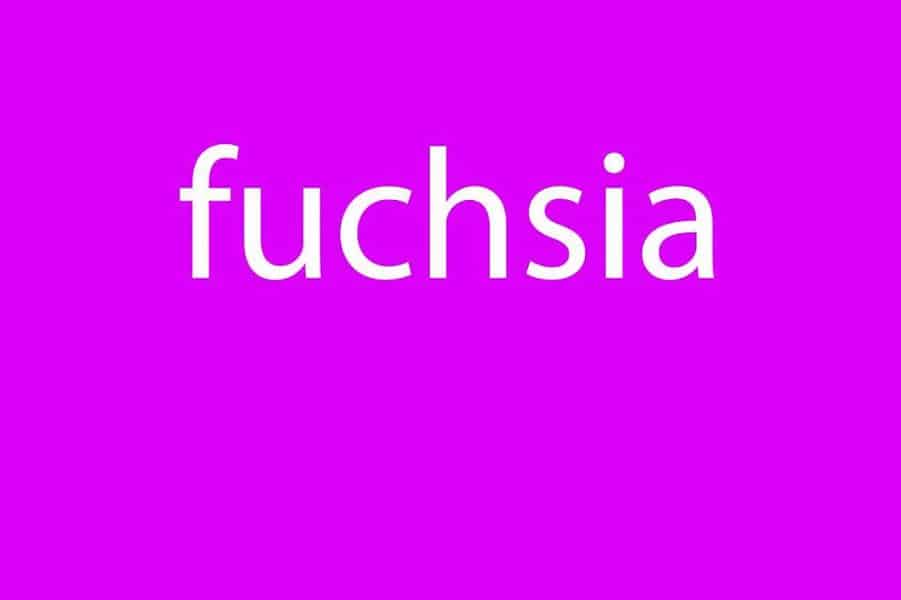 word fuchsia