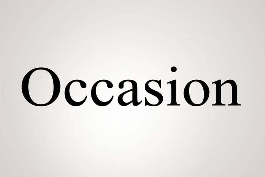 word occasion