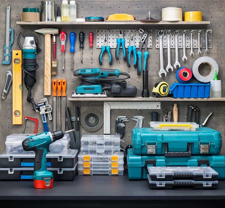 workshop garage pegboard ideas