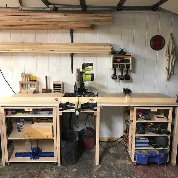 work table carts garage workbench shelving 