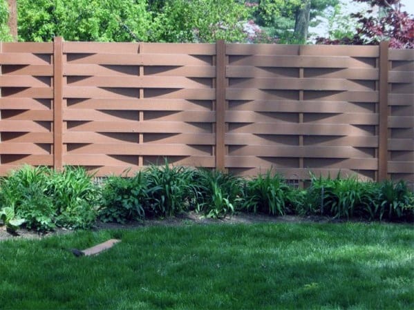 basketweave wooden fence 