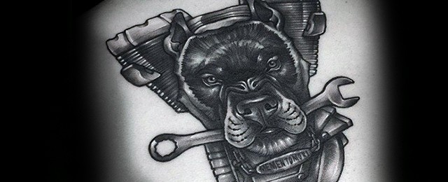 Wrench Tattoo Designs For Men