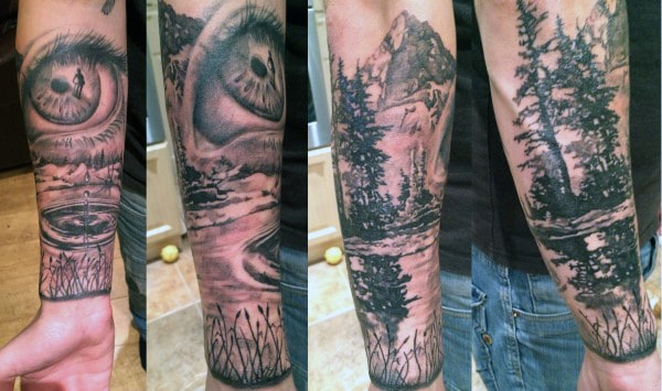 Wrist Guy's Mountain Tattoo Designs