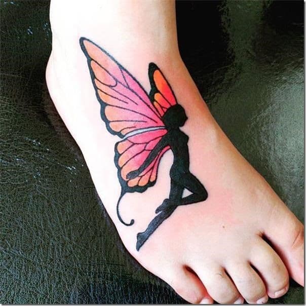 Wrist Lovely Butterfly Fairy Tattoo