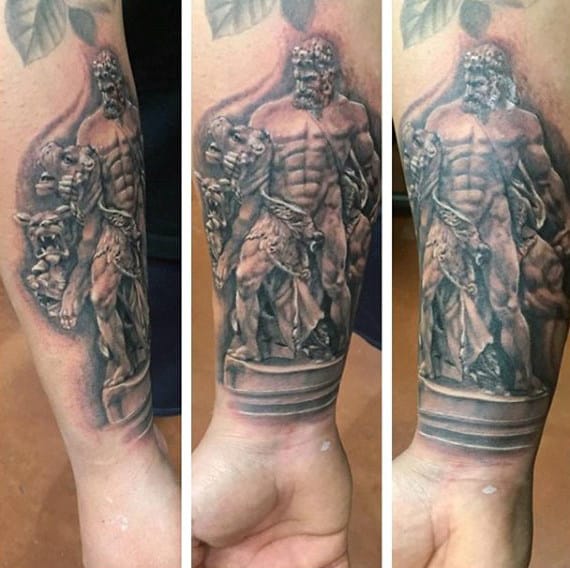 Wrist Mens Hercules Tattoo