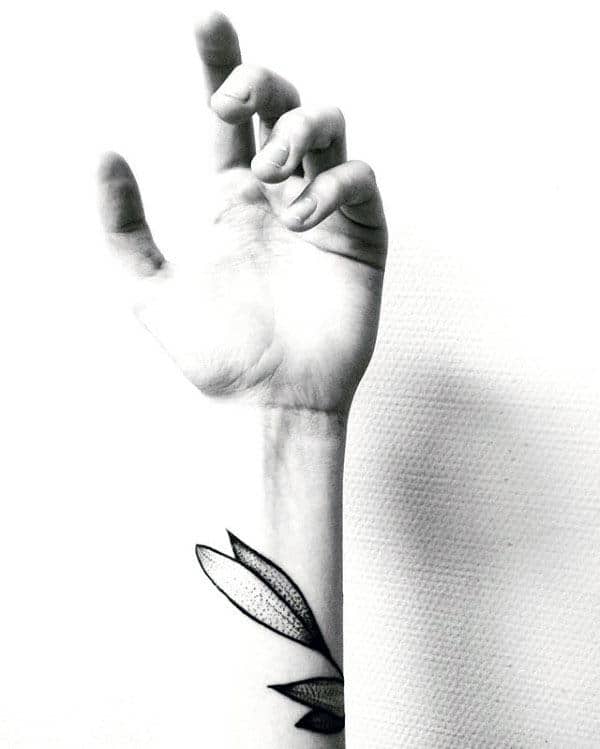 Wrist Olive Branch Mens Tattoos