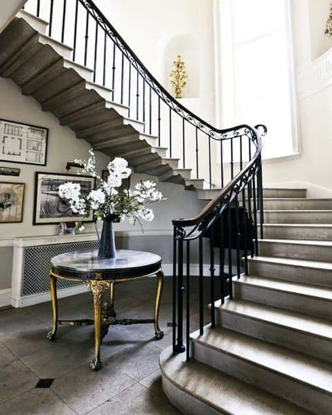 elegant wrought iron staircase railing