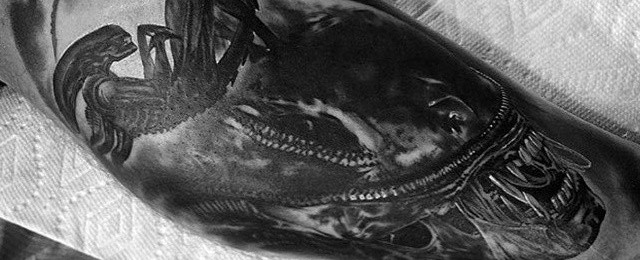 Xenomorph Tattoo Designs For Men