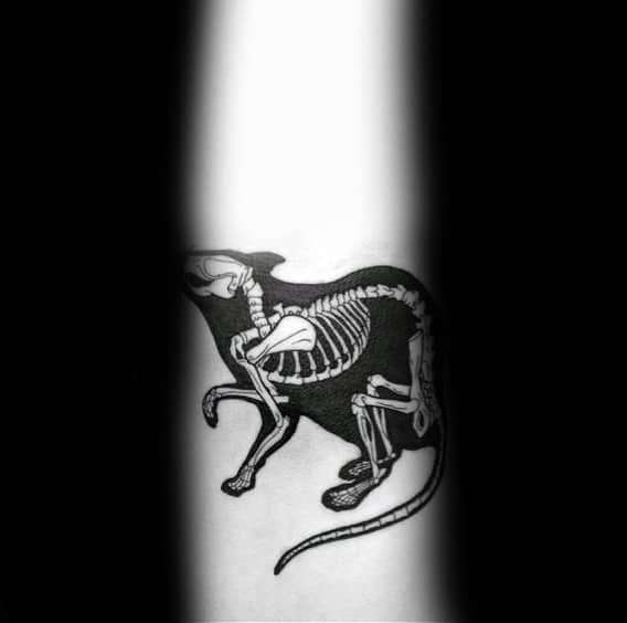 Xray Mens Small Rat Forearm Tattoos