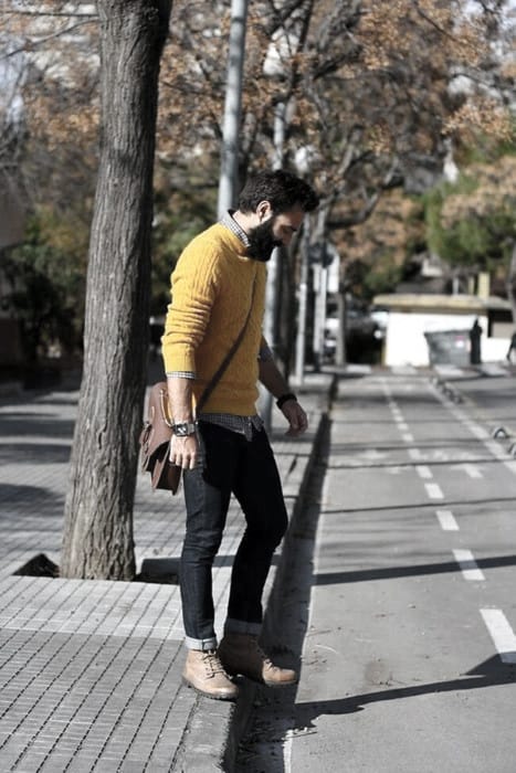 Yellow Sweater Superb Male Business Casual Outfits Style Design Ideas