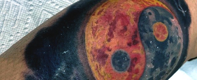 Yin Tang Tattoos For Men