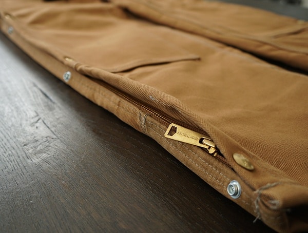 Zippered Side Ventilation Carhartt Quilt Lined Zip To Thigh Bib Overalls For Men